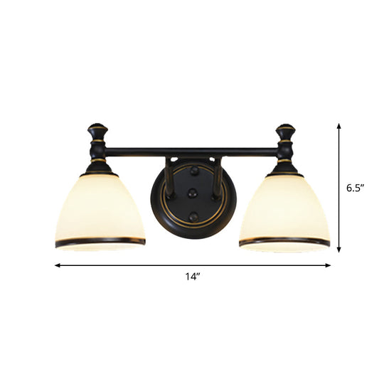 Modern Black Vanity Sconce - Elegant Shower Room Wall Lighting Solution
