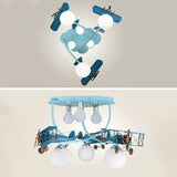 Modern Globe Flush Ceiling Light For Childs Bedroom