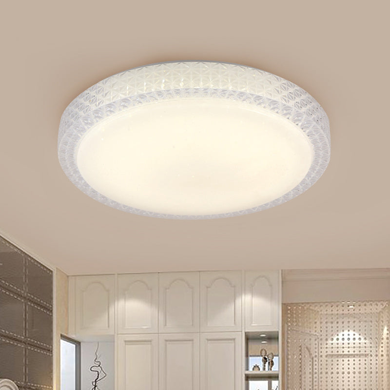 Flush-Mount Crystal Led Ceiling Light In White Or Warm Available 16’ 19.5’ Diameter /
