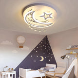 New Creative Bedroom Lamp Star Moon Led Ceiling