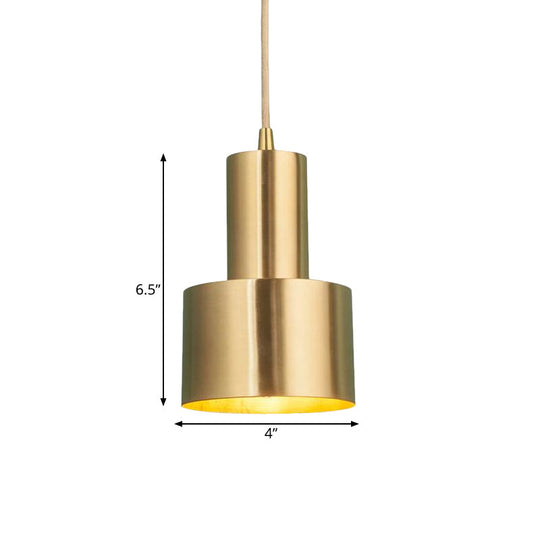 Mini Grenade Iron Pendulum Light - Single Brass Finish Pendant Fixture