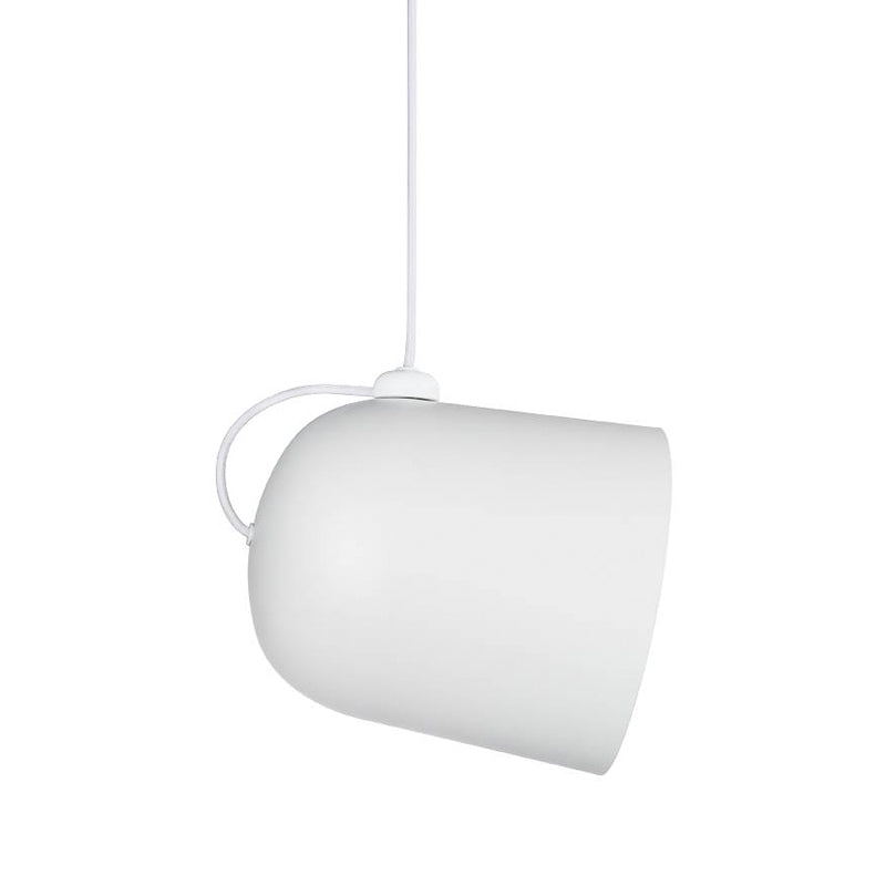 Nordic Dome Pendant Ceiling Lamp For Dining Room With Moveable Black/White/Grey Shade And 1 Bulb