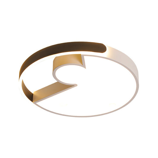 Rounded Splicing Ceiling Flush Acrylic Led Lighting 18’/22’ Dia – Modern Design Warm/White