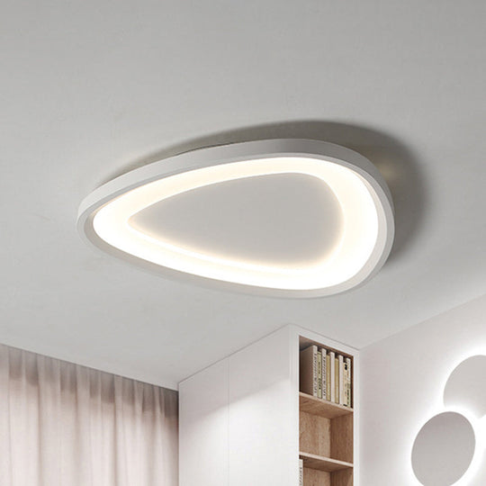 Modern Raindrop Led Ceiling Light In Warm/White For Kitchen - 18’/23.5’ W