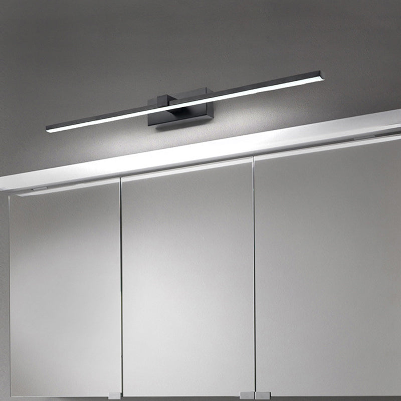 Black/White Led Wall Mounted Bathroom Mirror Light - Iron Stick Vanity Lamp Multiple Sizes Available