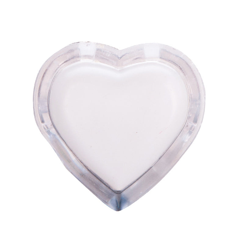 Modern Clear Wall Nightlight With Led Plug-In - Love Heart Plastic Shade