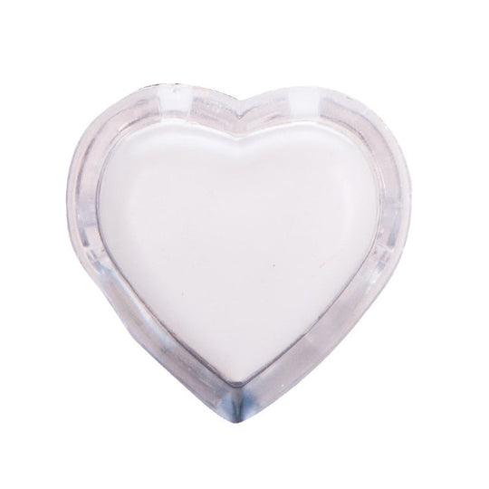 Modern Clear Wall Nightlight With Led Plug-In - Love Heart Plastic Shade