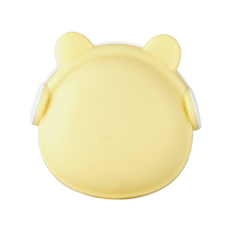 Plastic Wall Nightlight - Cartoon Bear Design With Light Sensor And Led Pink/Blue/White