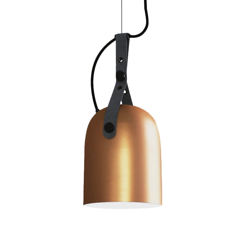 Industrial Hanging Kitchen Ceiling Lamp - Factory Iron Elongated Dome Shape 1 Head