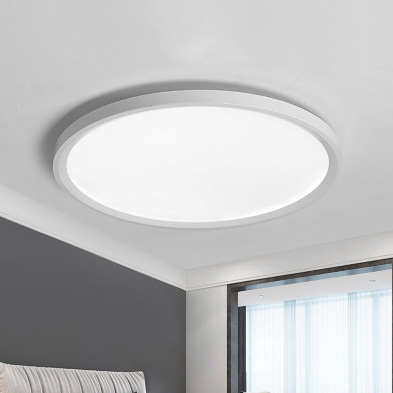 Sleek And Modern Acrylic Led Flush Mount Ceiling Light Fixture In Warm/White Multiple Sizes
