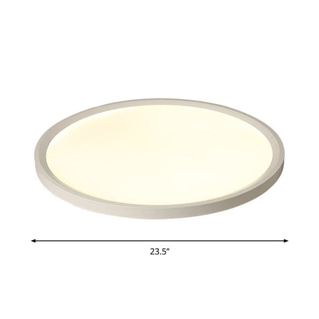 Sleek And Modern Acrylic Led Flush Mount Ceiling Light Fixture In Warm/White Multiple Sizes