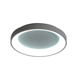 Nordic Style Plate Iron Ceiling Fixture Led Flush Mount Lamp In Grey/White For Bedroom - Available