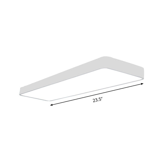 23.5’ Wide Metal Led Ceiling Lamp With Acrylic Diffuser - Flush Mount