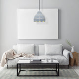 Modern Nordic Metal Pendant Light - Black/Gray/White/Yellow/Blue 1 Foldable Dining Room Hanging Lamp