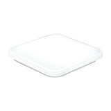Nordic Led Ceiling Flush Mount Light - White Square Lamp With Acrylic Shade (12/15/18) For Bedroom