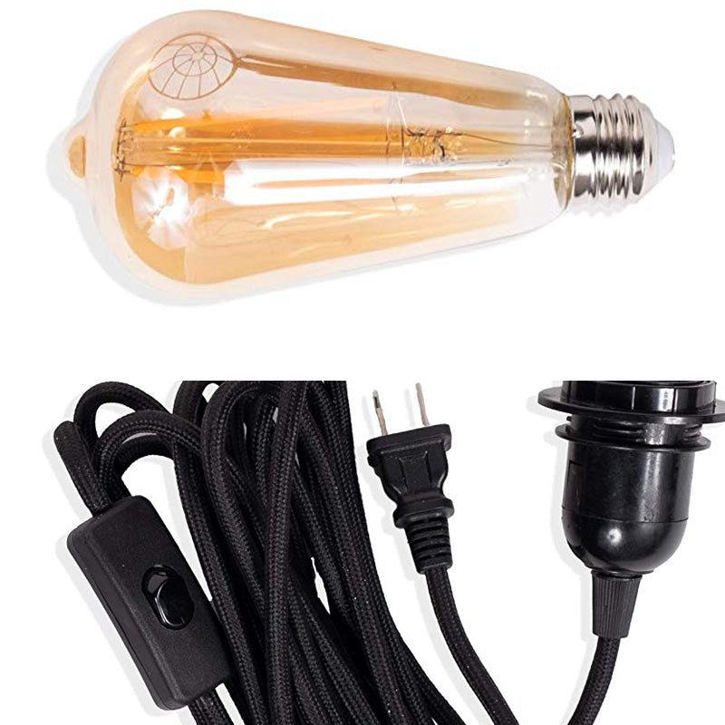 Vintage Black Metal Hanging Lamp - Single Light Cage Shade Pendant Lighting For Coffee Shop