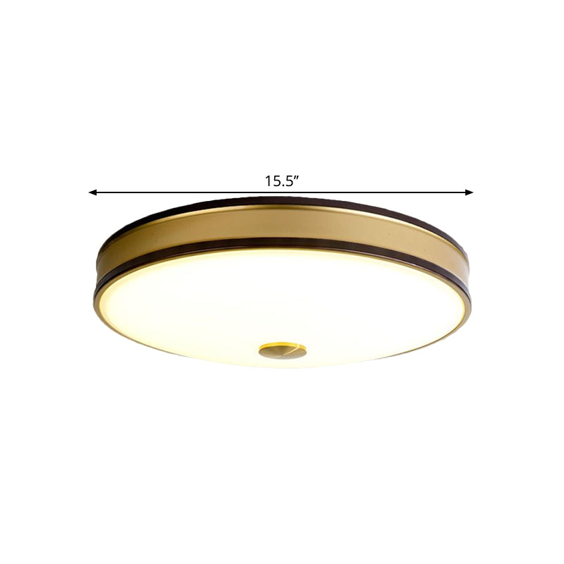 Black/Gold Round Led Flush Mount Ceiling Light - 12’/19’/15.5’ Diameter Perfect For Bedrooms