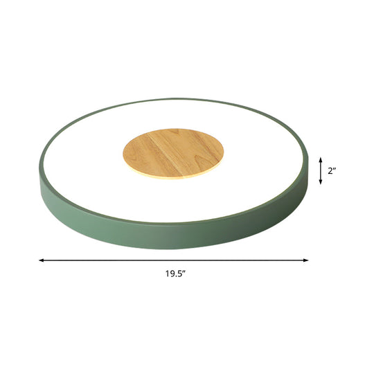 Nordic Metal Flush Mount Ceiling Light - 12’/16’/19.5’ Diameter Integrated Led Fixture For