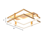 Nordic Gold Led Bedroom Ceiling Lamp Aluminum Frame Flush Mount Light Fixture In Warm/White 18/23.5W