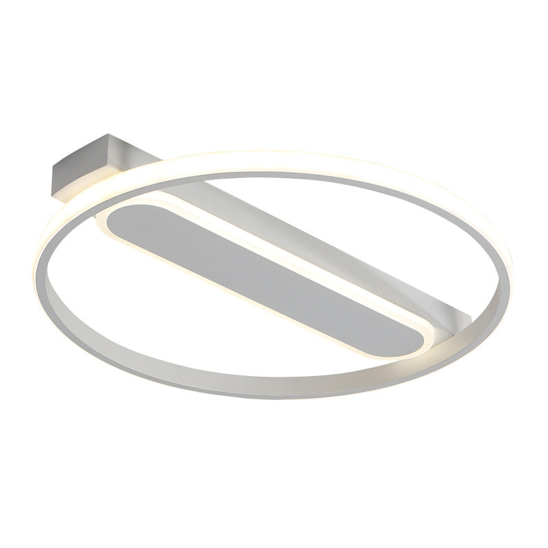 Flush Mount Acrylic Led Light For Bedroom Ceiling - Ring Design Warm/White 16/19.5/23.5 Dia