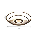 Black Ring Flush Mount Light – Nordic Acrylic Led Ceiling Lighting For Bedroom