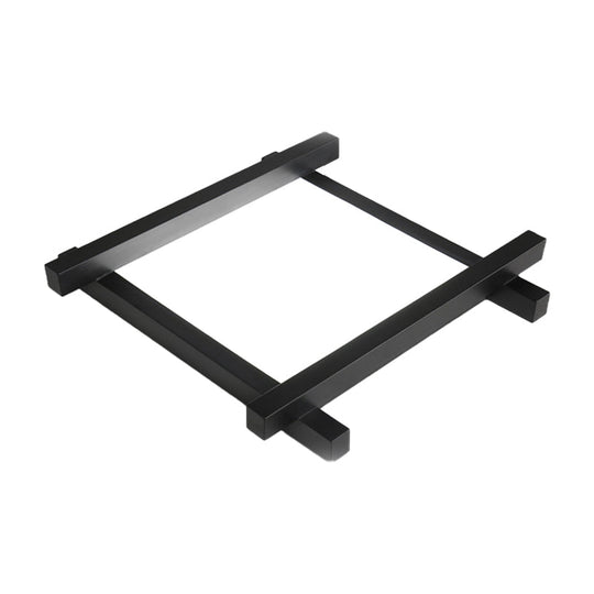 Modern Metal Led Flush Mount Lamp With Crisscross Design - Black/White 17’/21’/25’ Wide