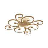 Led Petal Flush Mount Bedroom Ceiling Lamp In Warm/White/Natural Light - Modern Design
