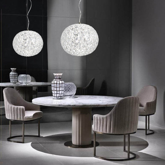 Contemporary Led Crystal Hanging Ceiling Light For Dining Room