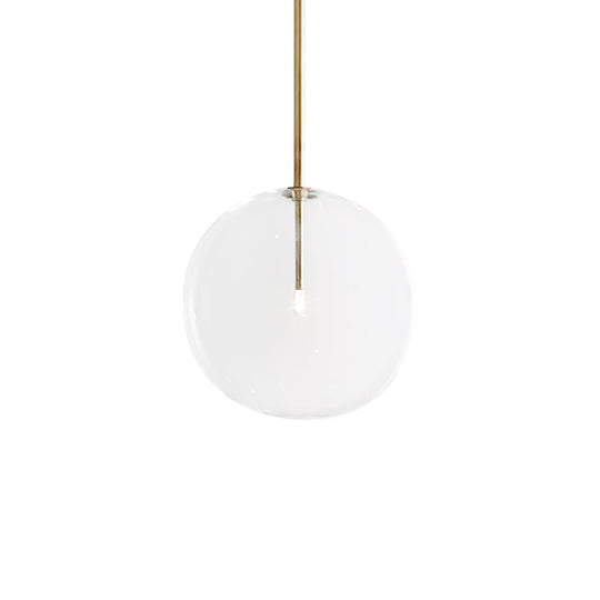 Clear Glass Led Pendant Light - Post-Modern Global Design For Dining Room 1 6’/7’/8’ Wide
