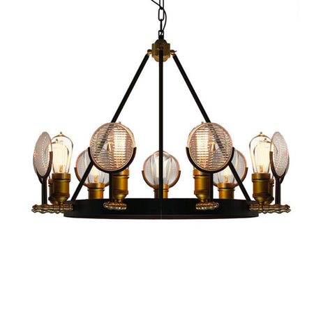Vintage Brass Finish Metal Suspension Light Pendant For Bedroom Lighting