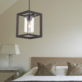 Industrial Black Glass Pendant Ceiling Light Fixture For Living Room