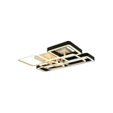 Geometric Led Ceiling Light In Black And White For Modern Living Spaces