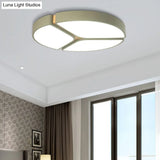 16’/19.5’/23.5’ Macaron Metallic Led Flushmount Light - Warm/White