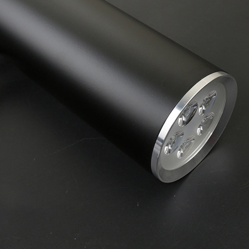 Adjustable Cylinder Led Pendant Light In Black: Warm/White 11’/19’ Height