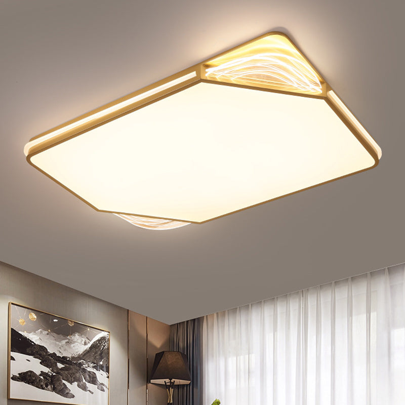 Contemporary Gold Flush Mount Led Ceiling Light In Warm/White 18/21.5/35.5 Width

Or

Modern - Width