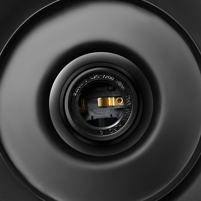 Nautical-Style Wire Guard Pendant Lighting: 10.5’/11’/14.5’ Wide Black Cone Metal Ceiling