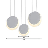 Anna - Moon Shaped Pendant Nordic Metal 3/4/5 Lights Cluster Light