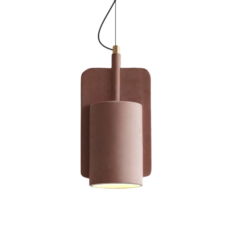 Geometric Industrial Cement Pendant Light - Grey/Beige/Pink 1-Light 6’/8’/9’W