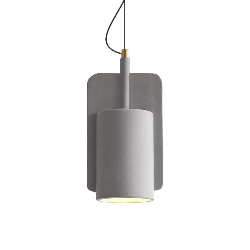 Geometric Industrial Cement Pendant Light - Grey/Beige/Pink 1-Light 6’/8’/9’W