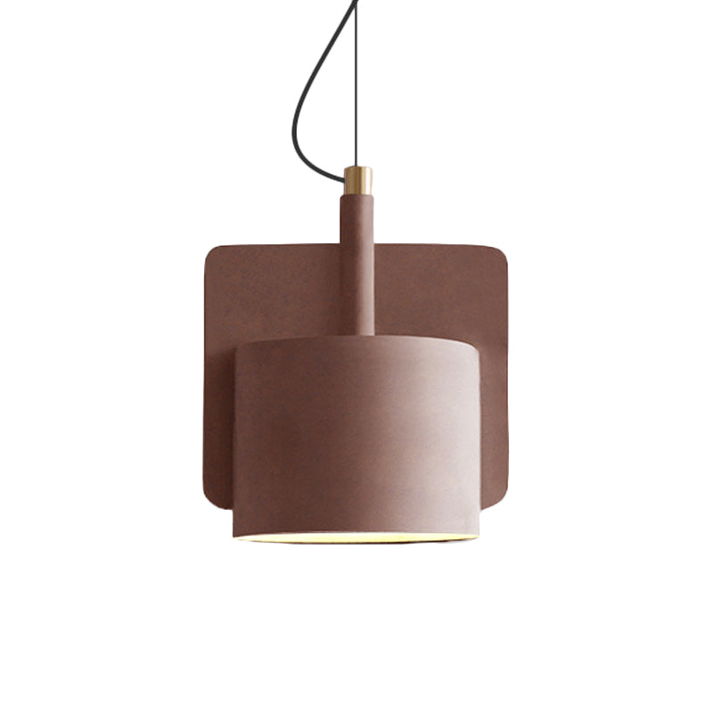 Geometric Industrial Cement Pendant Light - Grey/Beige/Pink 1-Light 6’/8’/9’W