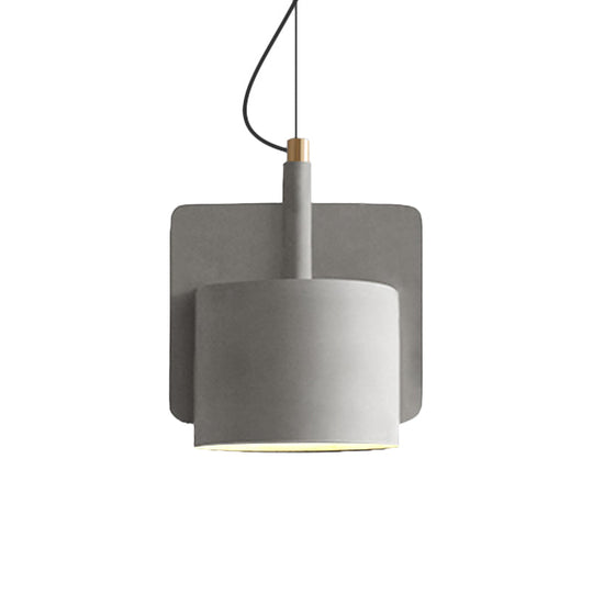 Geometric Industrial Cement Pendant Light - Grey/Beige/Pink 1-Light 6’/8’/9’W