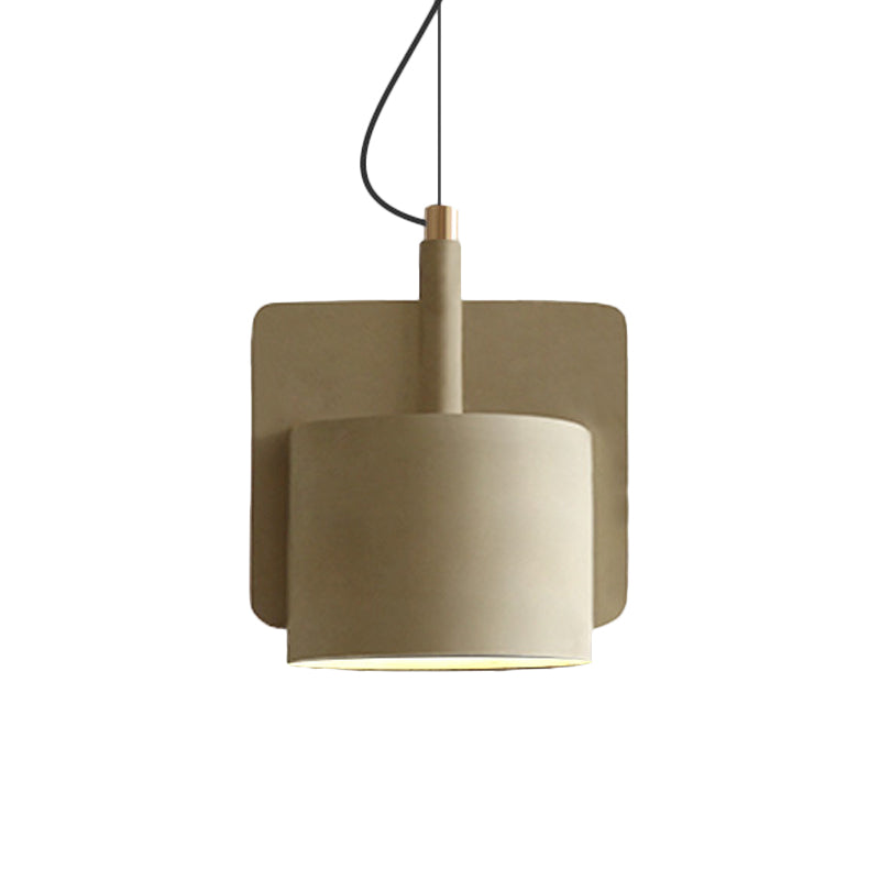 Geometric Industrial Cement Pendant Light - Grey/Beige/Pink 1-Light 6’/8’/9’W