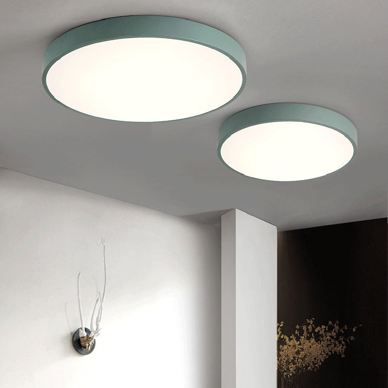 Modern Kids’ Bedroom Ceiling Light: Acrylic Round Flush Mount