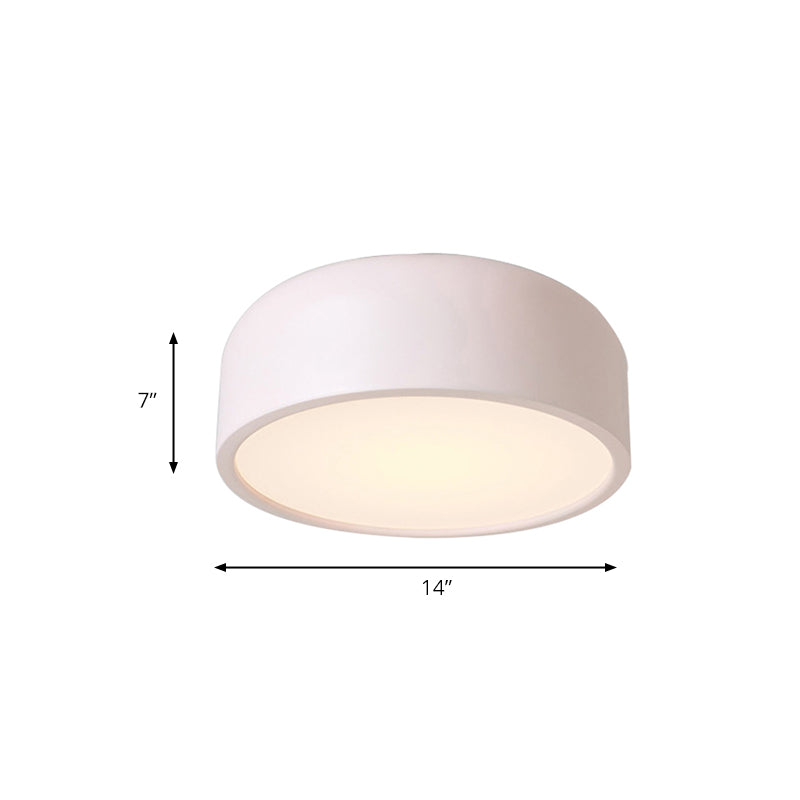 Nordic Led Ceiling Light For Kids Bedroom With Acrylic Dome Shade