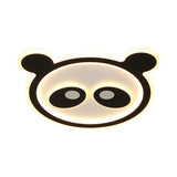 Panda Led Acrylic Cartoon Ceiling Light For Kids Bedroom In Warm/White