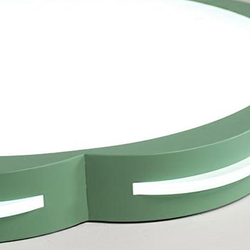 Flush Mount Macaron Led Ceiling Light With Acrylic Floral Shade - Ideal For Girls’ Bedroom