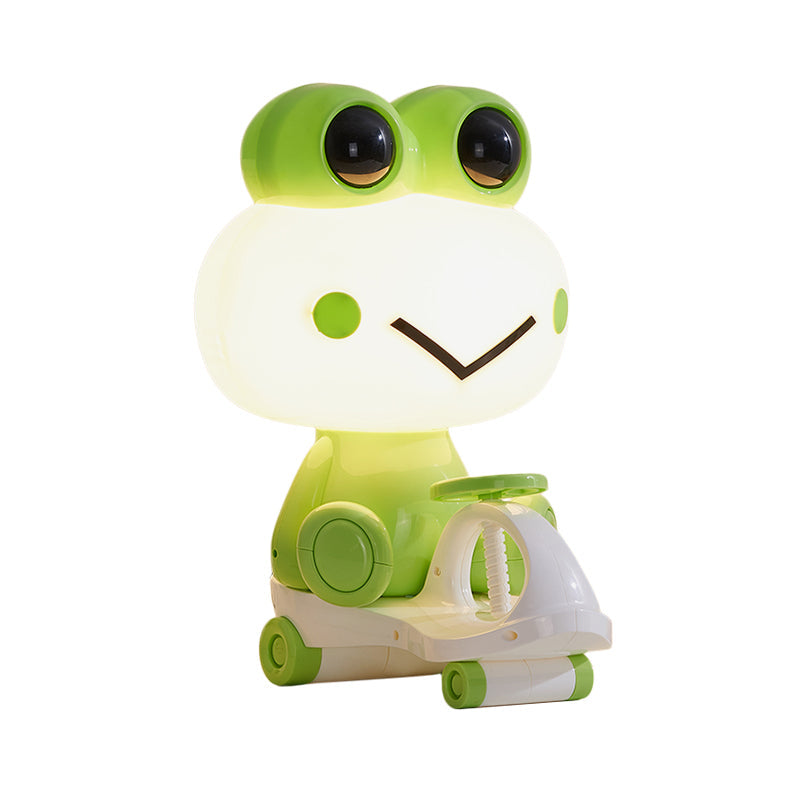 Iris - Adorable Pig/Frog/Panda Kids Bedroom Reading Book Light Plastic 1-Light Cartoon Night Table