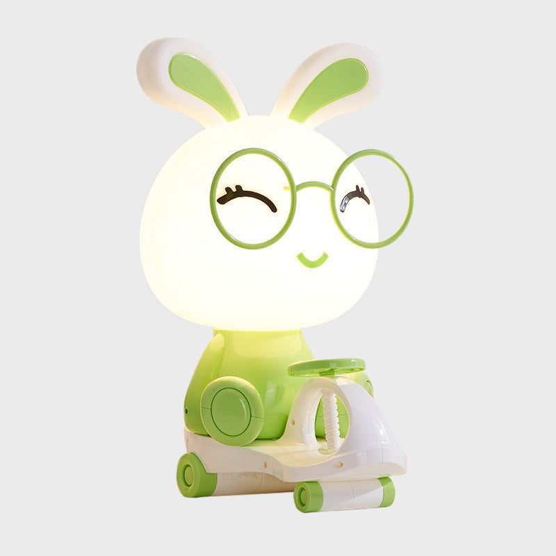 Iris - Adorable Pig/Frog/Panda Kids Bedroom Reading Book Light Plastic 1-Light Cartoon Night Table