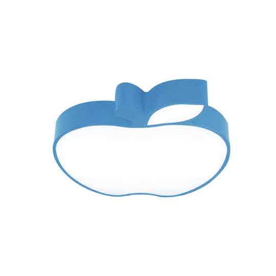 Apple Shape Led Flush Mount Ceiling Light For Children’s Bedroom - Modern Style