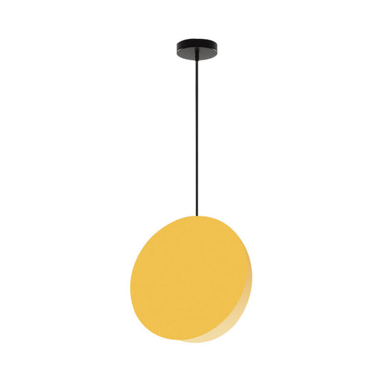 8/12W Modern Nordic Style Metal Pendant Lamp - 1 Light Black/Grey/White